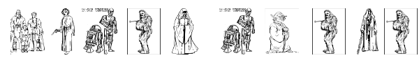 Lucas characters font preview
